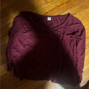 Old Navy Red 3/4 Sleeve T-Shirt